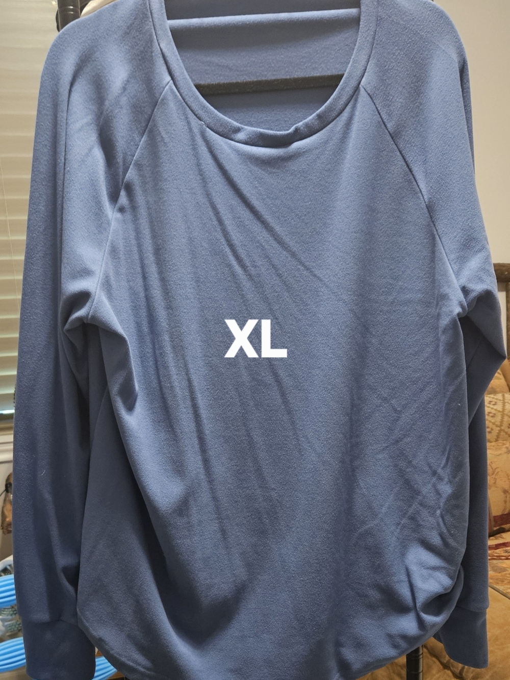 Light Blue Long Sleeve Pullover Top